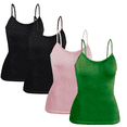 thumbnail image 1 of Set 4 Blusas Mujer Tirantes Unitalla Casual Blusa Crop Top Dama, 1 of 5