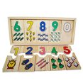 thumbnail image 4 of [Yuexinghui] 1 Tablero Logarítmico De Aprendizaje De Emparejamiento De Números Pequeños De Inteligencia De Rompecabezas De Madera ANGGREK Educational Toys, 4 of 8