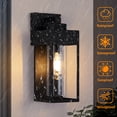 thumbnail image 3 of GCGAFUL 2-Pack Modern Exterior Outdoor Wall Lantern, 1 - Light 13 in. IP65 Waterproof Wall Sconce with with Clear Glass, 3 of 9