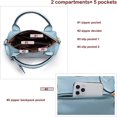 thumbnail image 4 of CUITING Luxury PU Leather Pillow-Shape Tote & Crossbody Bag for Women, 4 of 7
