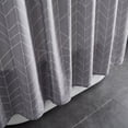 thumbnail image 3 of REGALWOVEN V-Stripe Shower Curtain Sets, Waterproof Fabric Bath Curtain with 12 Hooks, Washable Minimalist Modern Hotel-Style Grey 71"W x 71"L, 3 of 7