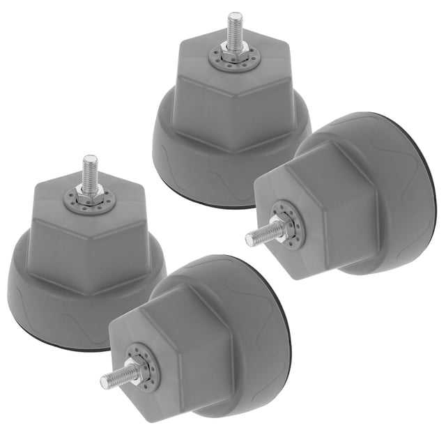 LOLIPPYY 4Pcs Washing Machine Shock Absorbing Feet Plastic Grey Vibration Reduction For Laundry Room