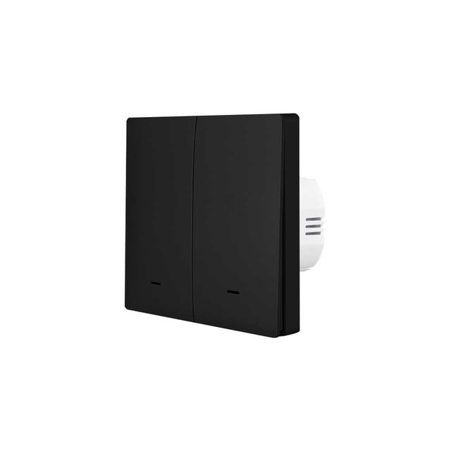 Sidaley Interruptor inteligente para sala de estar y dormitorio, lámpara de luz con Control remoto, enlace de escena, controlador de botón Videojuegos y accesorios Negro 2 elementos