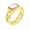 Gold Light Pink, variant on Enamel Round Dome Rings for Women 21mm Stainless Steel Silver Gold Plated Chunky Colorful Marble Texture Vintage Personalized Gift Jewelry Gold Pink-8