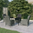 thumbnail image 1 of vidaXL 5 Piece Garden Dining Set Light Grey, 1 of 4