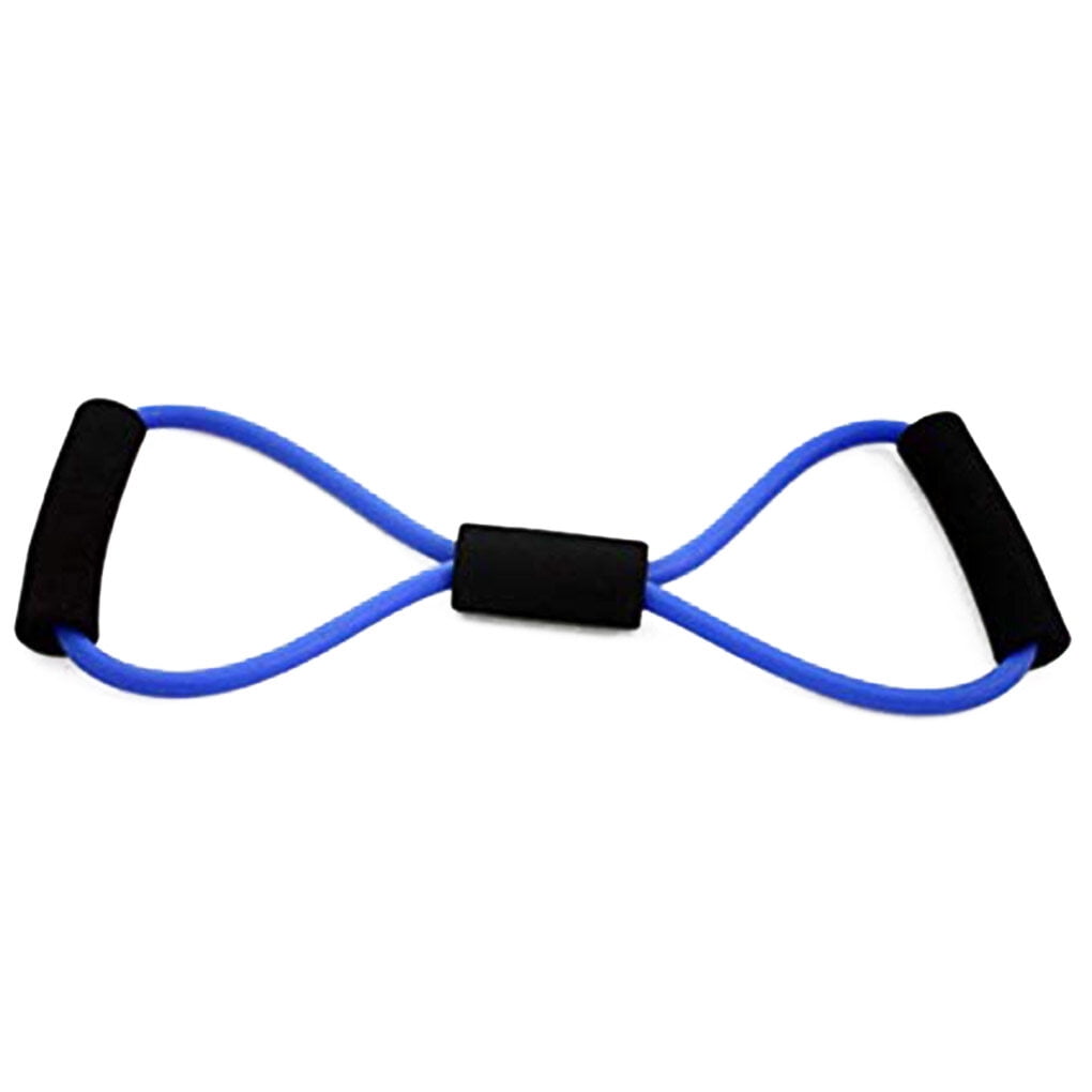 VONKY Color Random Women Yoga 8 Type Muscle Training Resistance Bands Rope Tube Workout Exercise Tool
