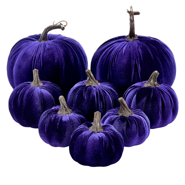 Gupgi 8 Pcs Halloween Pumpkins, Artificial Pumpkin Ornament Home Holiday Decoration