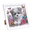 thumbnail image 1 of 5D DIY Parcial Perforación Especial Kit Pintura Diamantes Perros18x18cm, 1 of 9