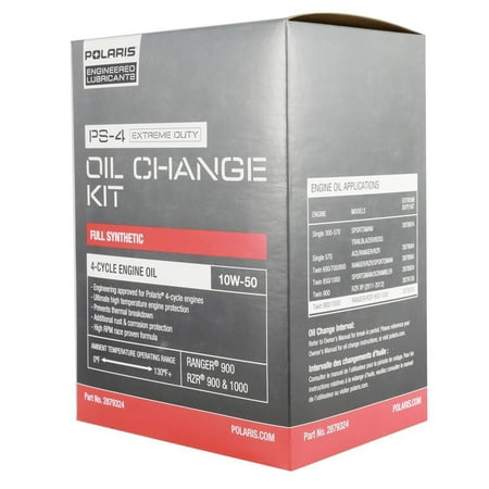 OEM PS-4 Extreme Duty Oil Change Kit For 2011-2018 Polaris General Ranger RZR RS1 XP 900 1000 4 S