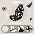 thumbnail image 4 of Black And White Celestial Pattern Set of 2 Car Seat Covers Seat for Carseats Front Seat Auto Car Interior Accessories Universal 2 Piece, 4 of 6