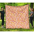 thumbnail image 1 of Popcorn Pattern Print Design 01 Premium Quilt, 1 of 10
