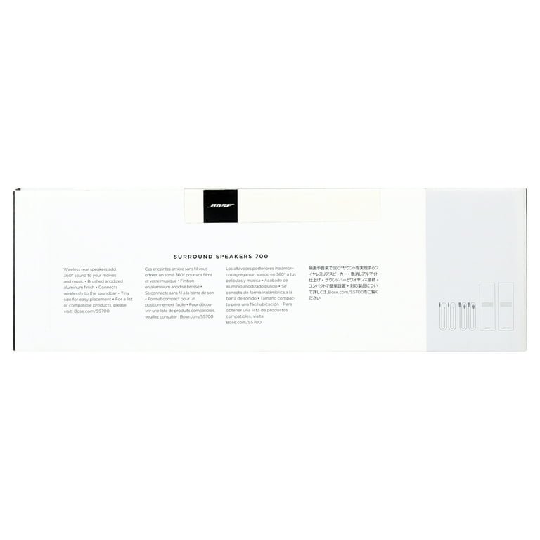 Bose Surround Sound Speakers 700 for Bose Soundbars, White Bose Surround Sound Speakers 700 for Bose Soundbars, White