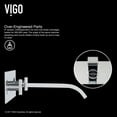 thumbnail image 3 of VIGO Titus Two Handle Wall Mount Bathroom Faucet in Chrome, 3 of 11