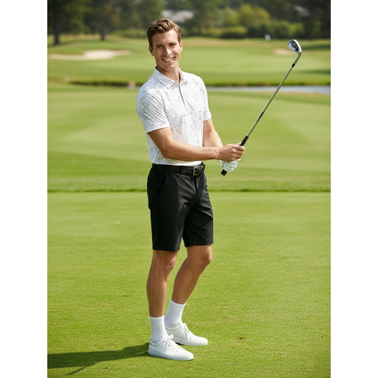 Birdie Bound Men's Splatter Print Golf Polo photo 5