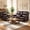 Dark Brown, variant on Ebello Power Recliner Chair, Breathable PU Leather Recliner with Massage and Heat USB &Type-C Port, Overstuffed Reclining Sofa with Rivets for Living Room, Dark Brown