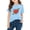 Blue, variant on Boys 100% Cotton Heart Arrow Graphic T-Shirt Blue Short Sleeve Crew Neck Tee Relaxed Fit Soft Breathable Valentine's Day Top Ages 4-10,Size 5 T