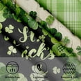thumbnail image 4 of St Patrick''s Day Round Tablecloth,Buffalo Plaid Spring Clover Green Shamrock Tablecloth Waterproof Washable Farmhouse Holiday Decoration Tablecover for Party Kitchen Dining Room 60 Inch, 4 of 6