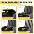 thumbnail image 6 of Bifanuo Outdoor Trash Can with Lid, Waterproof Resin Garbage Can with Tiered Lid, Outside Trash Bin for Patio, Kitchen, Backyard or Deck, 6 of 9