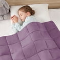 thumbnail image 6 of Teler Kids Weighted Blanket 5lbs, 36.2"x48.2" Toddler Weighted Blanket for Sleep & Calming, Breathable Heavy Blanket for Children, Purple & Dark purple, 6 of 8