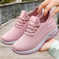 thumbnail image 4 of Wide Width Shoes for Women, Bowling Shoes Women Orthopedic Plantar Fasciitis Workout Non Slip Work Air-Cushion Arch Support Tennis Plantar Fasciitis Comfortable Casual Walking Shoes, Pink 7.5, 4 of 5
