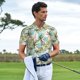 thumbnail image 3 of Fotbe Watercolor Palm Tree Camiseta Polo de Golf para Hombre con Estampado – Camisa Deportiva Transpirable con Cuello Abotonado-4X-Large, 3 of 6