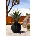 thumbnail image 2 of Veradek Série Strata Jardinière Ronde en Plastique-Pierre en Forme de Sphère - Noir, 2 of 9