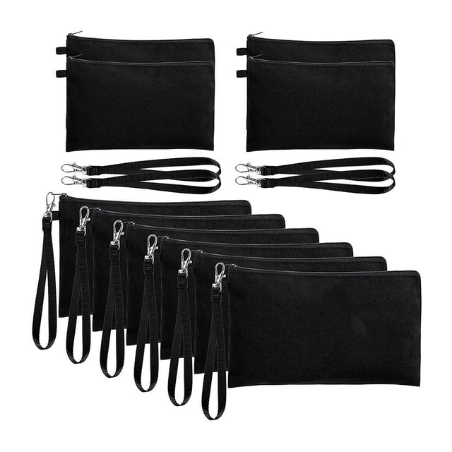 10 Unids Bolsa de Cosméticos Transferencia Estuches de maquillaje Sublimación Espacios en blanco Artículos de tocador Organizador Artesanía Macarena Bolsas de maquillaje