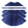 thumbnail image 3 of JFGHDG Ballroom Skirt Tutus for Women Renaissance Skirt 80s Outfit for Women Holiday Tutu Skirt Tutu Black Tulle Skirt Black*3 a, 3 of 4