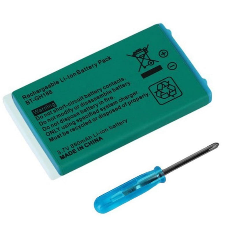 Superhomuse Internal Rechargeable Replacement Battery Pack With Screwdriver For Nintendo Gba Sp 850 Mah Walmart Com
