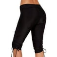 thumbnail image 5 of FANNYC Swim Bottom For Women Knee Length Swim Trunk Sports Capris Swim Pants Leggings Board Shorts Swimsuit Bottom Skinny Surfing Tights With Sides Drawstring,S-3XL, 5 of 6