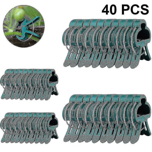 40 pinzas para plantas y pinzas para tomates y plantas de jardinería.