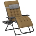 thumbnail image 1 of Outsunny Chaise Zéro Gravité Rembourrée, Fauteuil Inclinable Pliant, Kaki Pâle, 1 of 10
