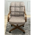 thumbnail image 4 of Gray Caster Chair Tilt Rolling and Swivel Casual Dining Chair, Single chair, 4 of 5