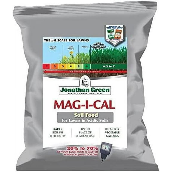 Jonathan Green & Sons 11353 Mag-I-Cal Natural Food for Lawns in Acidic Soils, 5,000 sq ft, One Bag