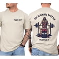 thumbnail image 3 of The Ultimate Spotter Double Sided T-Shirt – Christian Gym Faith Shirt, Religious Fitness Graphic Tee, Inspirational Unisex Cotton Top, 3 of 6