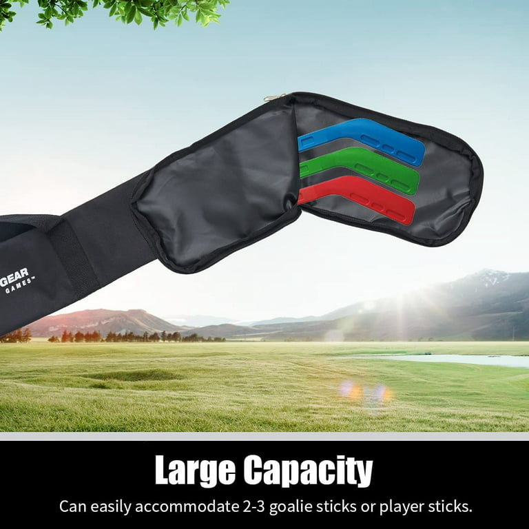 Field Hockey Stick Bag, Black Ice Hockey Bag Two Shoulder Strip Hockey  Equipment Bag for Men Women and Adults Use Lightweight Hockey Stick  Accessories 