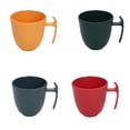 thumbnail image 2 of Wosthever Taza de café de plástico irrompible, taza de protección contra caídas, cómodas tazas de agua, té, hogar, comedor, regalo, de Cocina y Comedor Rojo, 2 of 6