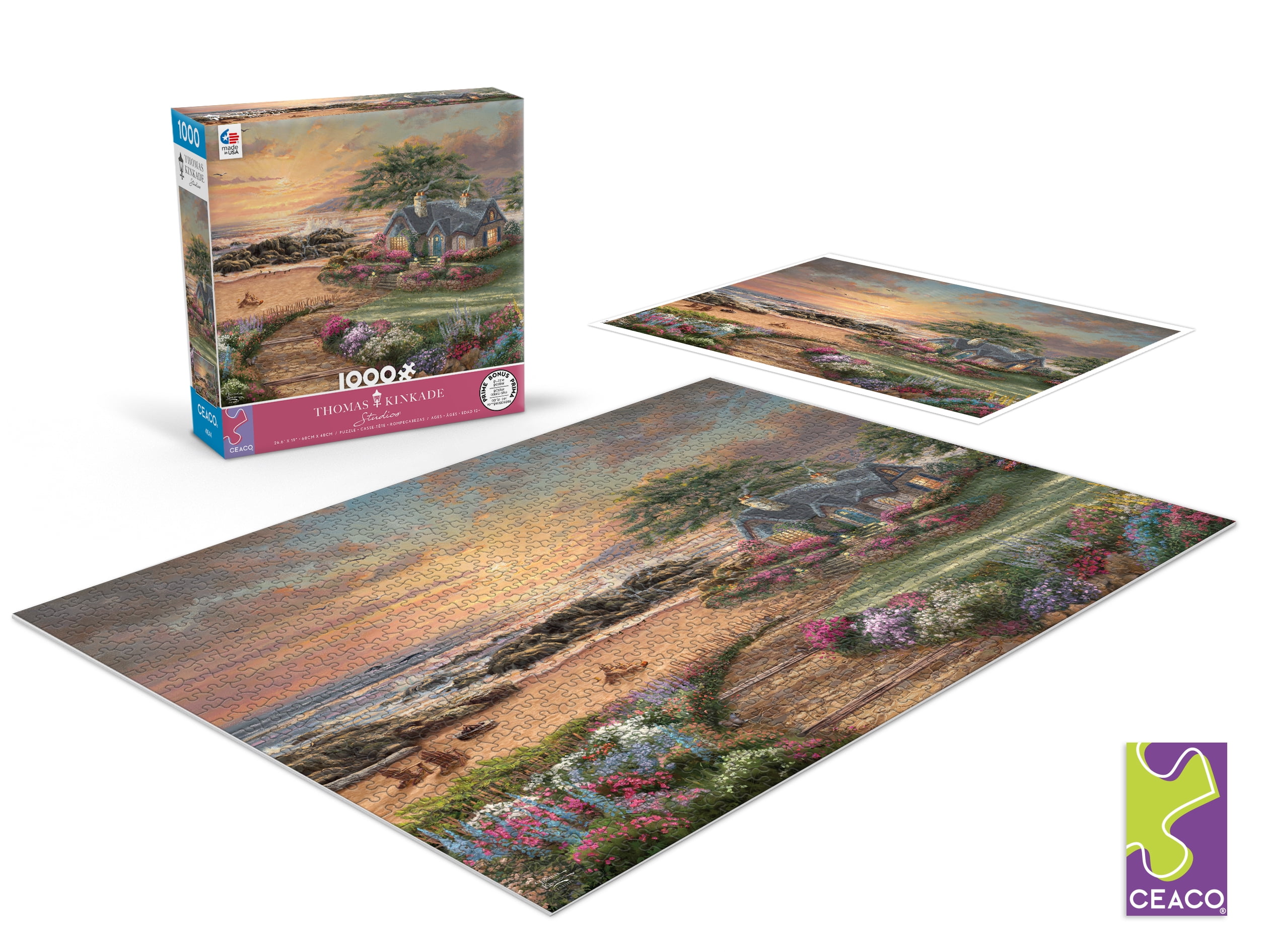 Ceaco - Thomas Kinkade - Seaside Cottage - 1000 Piece Jigsaw Puzzle