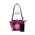 thumbnail image 4 of Lsque Sparkling Pink Toilet Pattern Leather Rivet Shoulder Bag – Elegant Genuine Leather & Microfiber PU Crossbody with Detachable Adjustable Strap, 4 of 5
