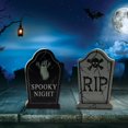 thumbnail image 3 of FNNMNNR 3Pcs Halloween Wooden Ornaments Ghost Pumpkin Gravestone Design Desktop Ornaments for Halloween Decoration, 3 of 5