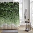 thumbnail image 4 of Ocean Waves Shower Curtains for Bathroom, Abstract Spray Beach Washable Fabric Shower Curtain with Hooks Waterproof Bathroom Decor Sets, 72 x 72 Inches, 4 of 9