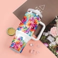 thumbnail image 2 of Best Mom Ever Mom Gifts, Mother''s Day Gift for Mom Mama New Mom, She''s A Strong Mom Floral Mom 40 Oz Tumbler with Handle, 2 of 6