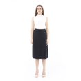thumbnail image 6 of Women’s High Waist Black Midi Skirt with Special Belt Design, 6 of 6