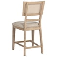 thumbnail image 3 of Lno Counter Dining Side Chair Set of 2- Rattan Woven Back- Beige Wood, 3 of 6