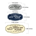 thumbnail image 4 of Victorian Shoes Off Please (Sneaker) Sign (Ivory/Dark Brown) - Small, 4 of 5