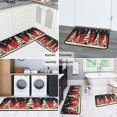 thumbnail image 6 of 2 Pcs Merry Christmas Kitchen Rugs and Mats Set Farmhouse Holiday New Year Kitchen Runner Absobent Kitchen Rugs and Matsfor Outdoor Bedroom (47x17+30x17 Inches), 6 of 7