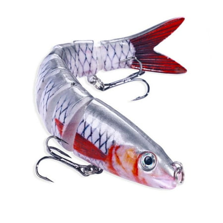 YUEYAN 16pc Multi Jointed Fishing Lures Swimbait Sinking Wobblers Hard Bait Crankbait