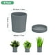 thumbnail image 3 of Uxcell 4 Paquete Macetas de 3.5 pulgadas Plástico con Agujeros de Drenaje para Cactus y Plantas de Interior Gris, 3 of 7