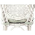 thumbnail image 5 of Denver Dining Wicker Side Chair with Cream Cushion Handmade Rattan, White, 5 of 9