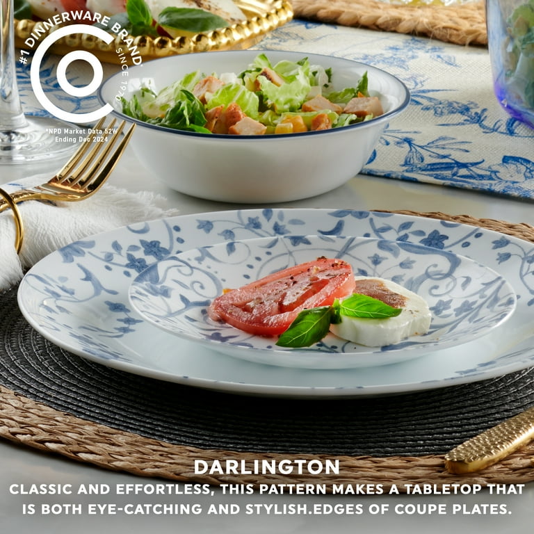 Corelle Darlington 12-Piece Glass Dinnerware Set (Service for